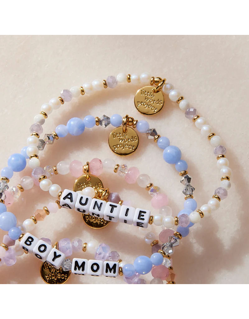 LITTLE WORDS PROJECT Auntie Bracelet - Lavender Mist
