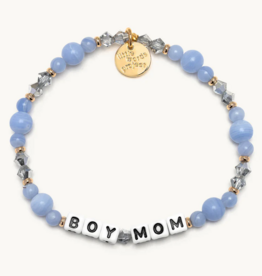 LITTLE WORDS PROJECT Boy Mom Bracelet - Blue Dynamite