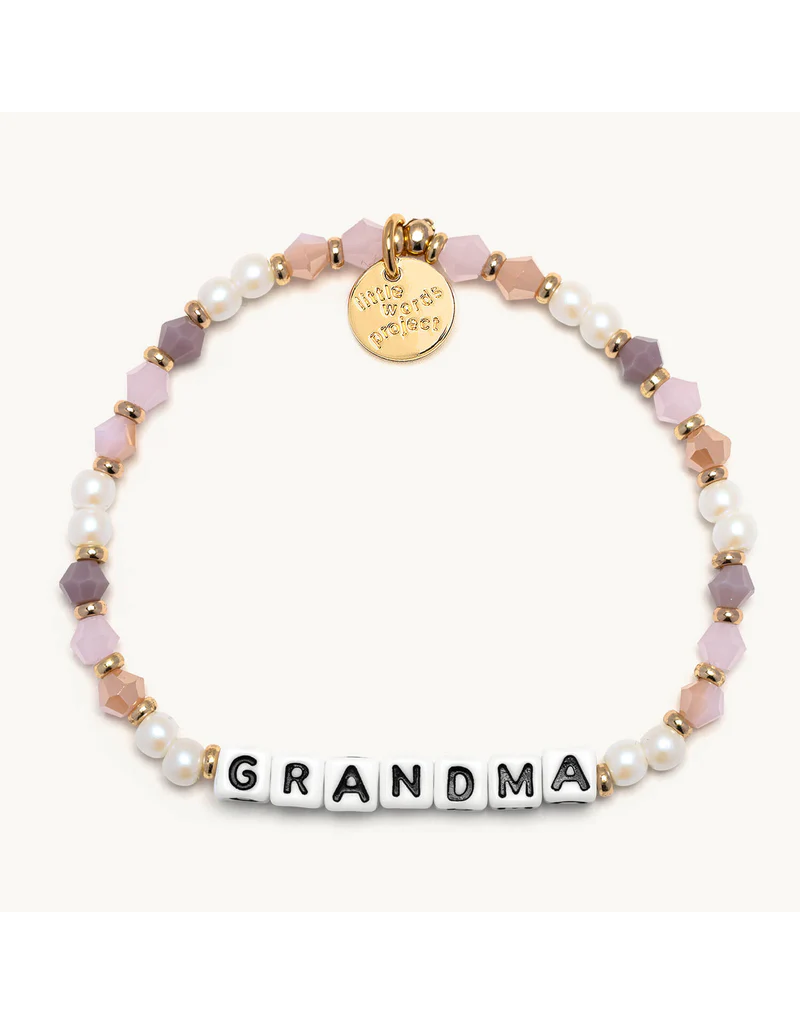 LITTLE WORDS PROJECT Grandma Bracelet - Peachy Love