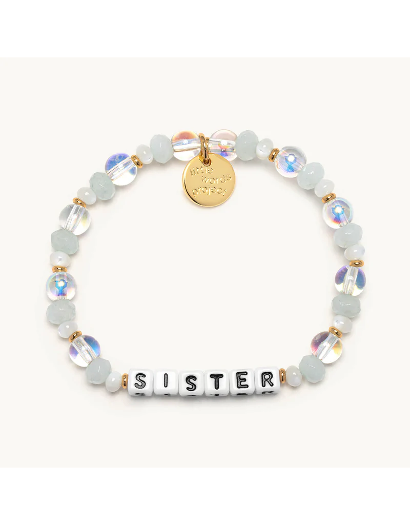 LITTLE WORDS PROJECT Sister Bracelet - Calm Water