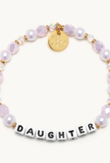LITTLE WORDS PROJECT Daughter Bracelet - Blush Elegance