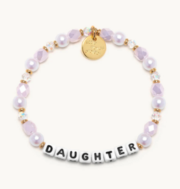 LITTLE WORDS PROJECT Daughter Bracelet - Blush Elegance