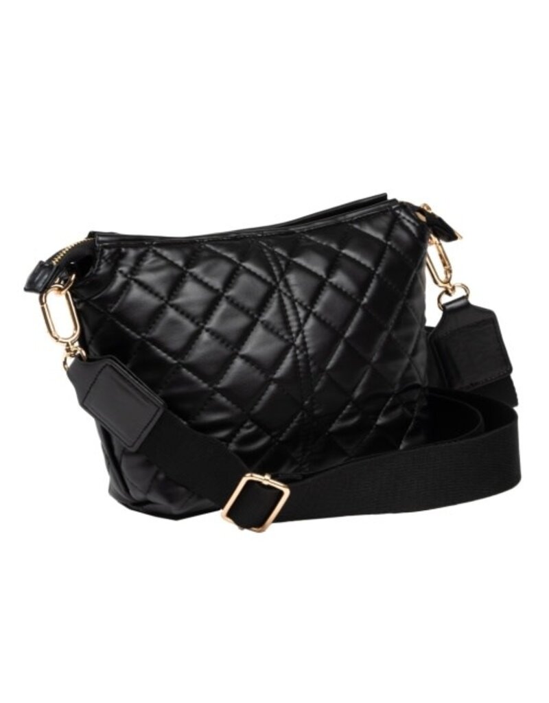 SCOUT Emily Crossbody Bag in Black Quilted