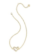 KENDRA SCOTT DESIGN Emery Heart Gold Short Pendant Necklace