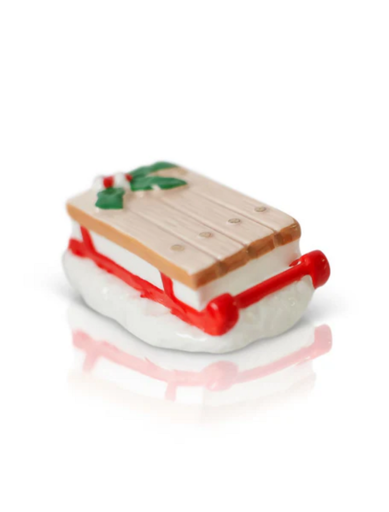 NORA FLEMING Ho Ho Whoa Vintage Sled Mini