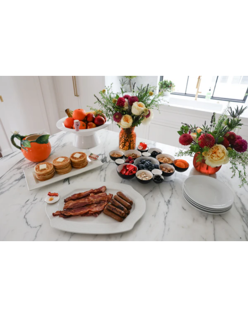 NORA FLEMING Pinstripes Pretty Platter