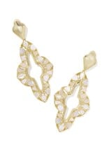 KENDRA SCOTT DESIGN Abbie Crystal Statement Earrings in Gold/Neutral Mix