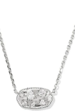KENDRA SCOTT DESIGN Holland Silver Crystal Necklace in White Crystal