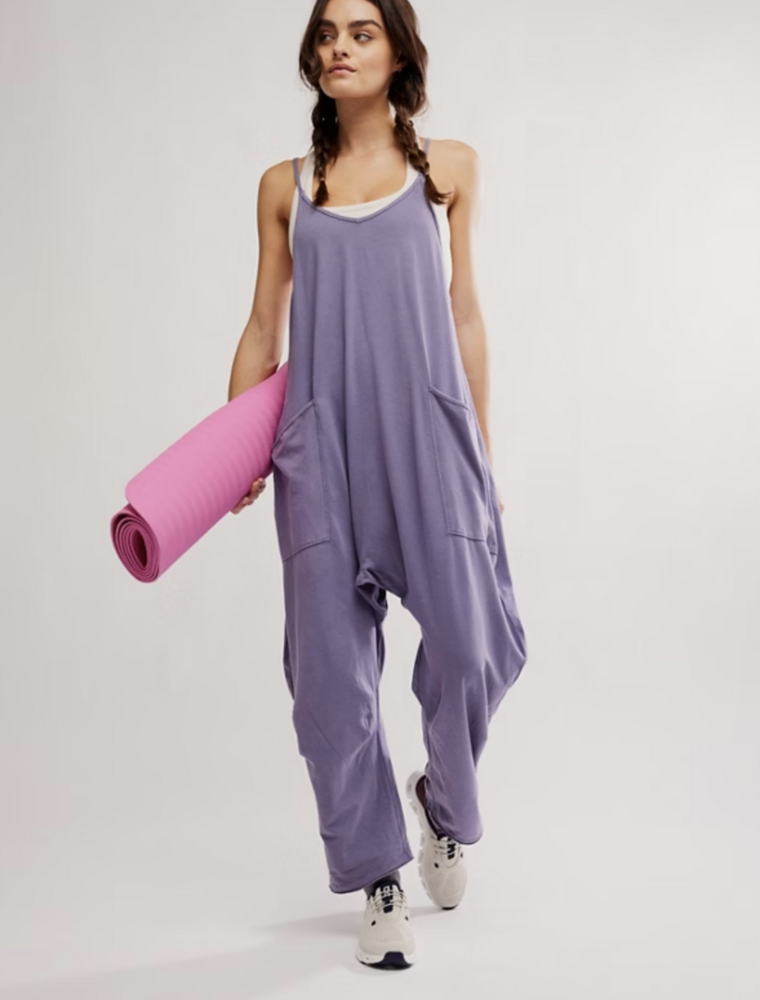 FREE PEOPLE MOVEMENT Hot Shot Onesie in Graphite