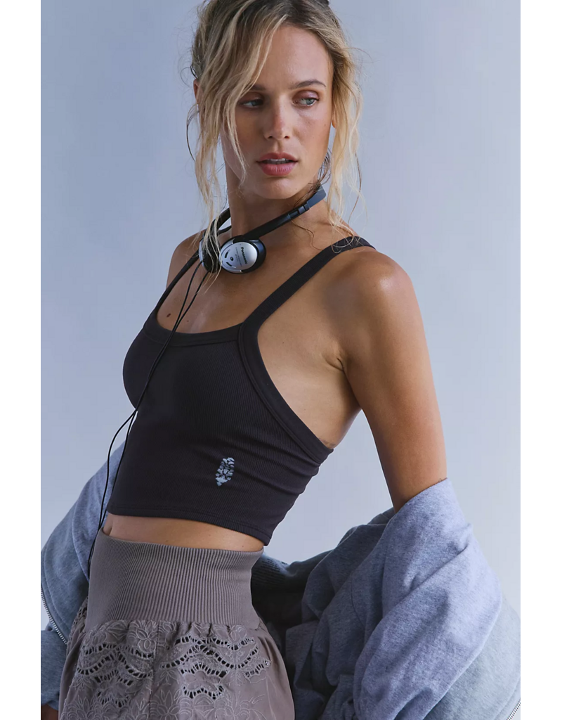 FREE PEOPLE MOVEMENT All Clear Solid Cami in Chocolate