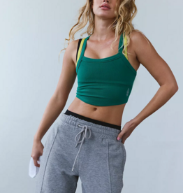 FREE PEOPLE MOVEMENT All Clear Solid Cami in Green Glow