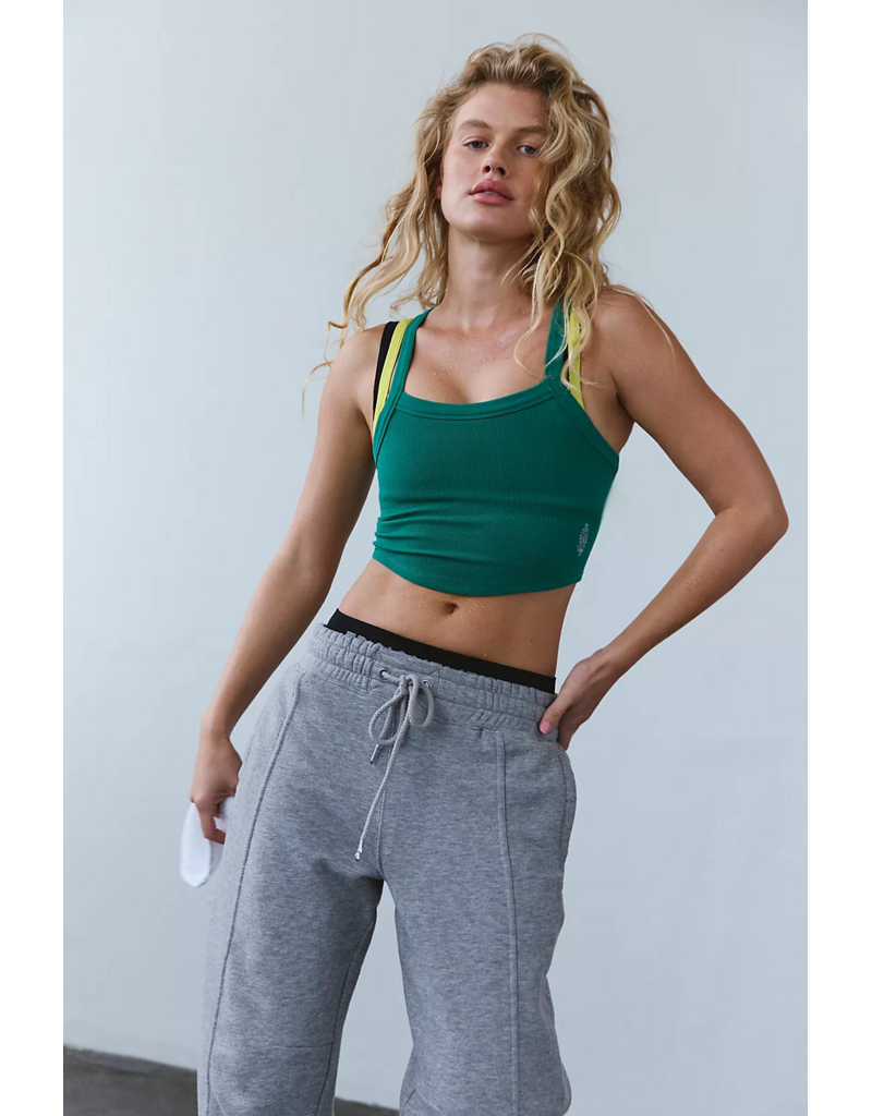 FREE PEOPLE MOVEMENT All Clear Solid Cami in Green Glow