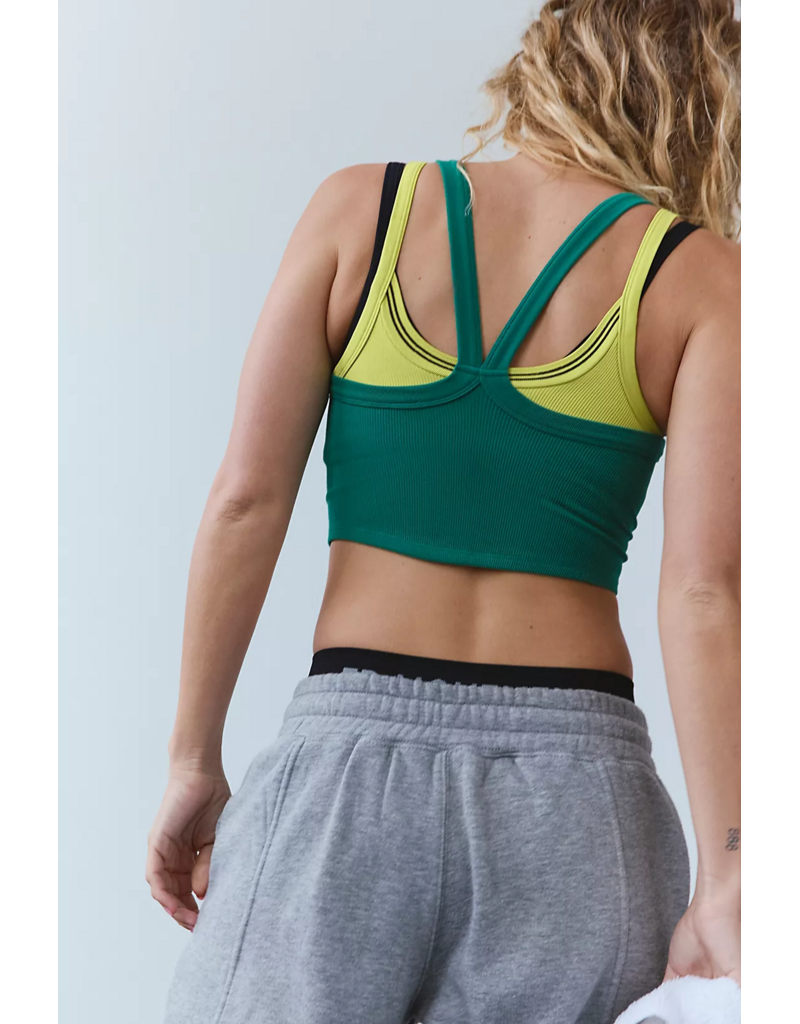 FREE PEOPLE MOVEMENT All Clear Solid Cami in Green Glow