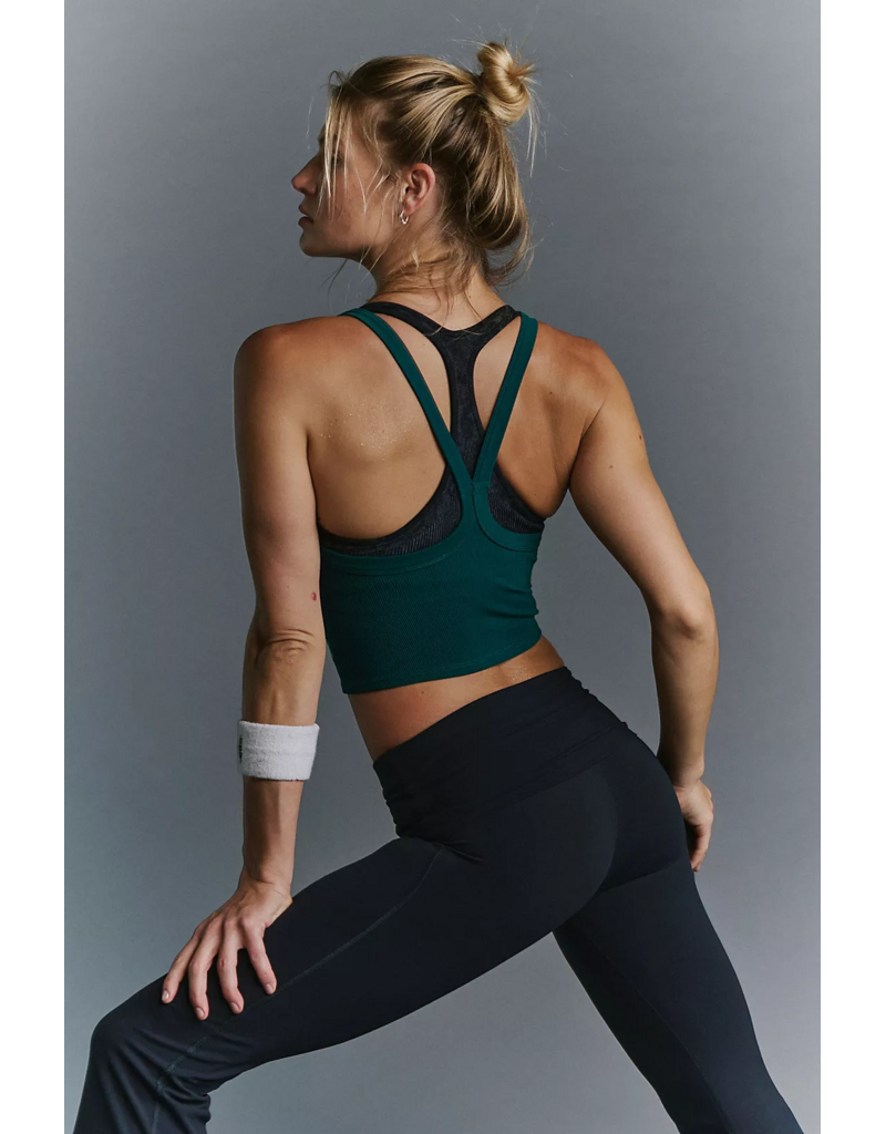 FREE PEOPLE MOVEMENT All Clear Solid Cami in Evergreen