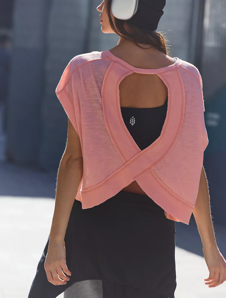 FREE PEOPLE MOVEMENT My Time Tee in Fruit Punch