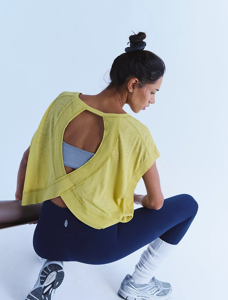 FREE PEOPLE MOVEMENT My Time Tee in Honeydew