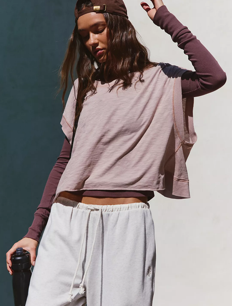 FREE PEOPLE MOVEMENT My Time Tee in Sandy