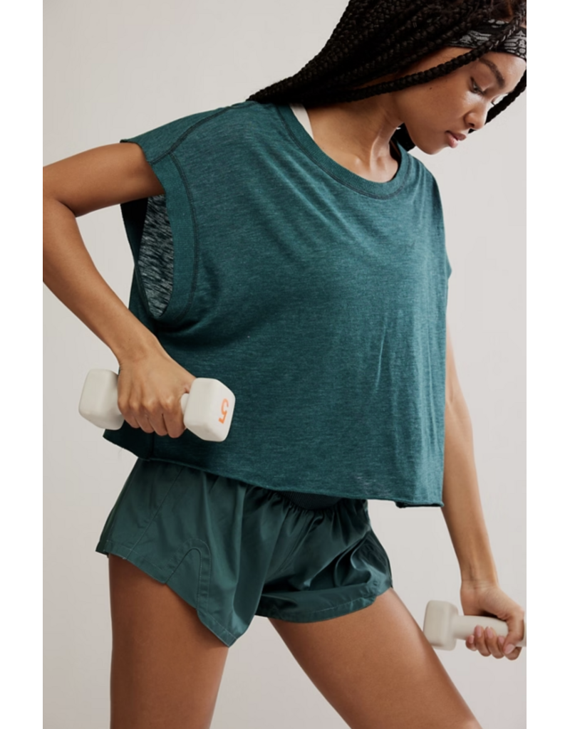 FREE PEOPLE MOVEMENT My Time Tee in Evergreen
