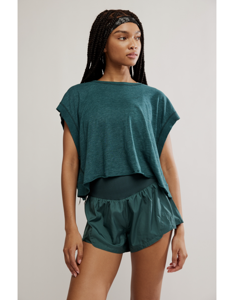 FREE PEOPLE MOVEMENT My Time Tee in Evergreen