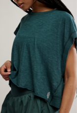 FREE PEOPLE MOVEMENT My Time Tee in Evergreen
