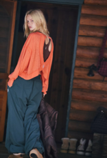 FREE PEOPLE MOVEMENT My Time Layer in Neon Coral