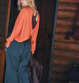 FREE PEOPLE MOVEMENT My Time Layer in Neon Coral