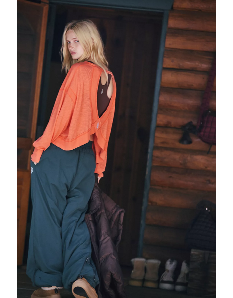 FREE PEOPLE MOVEMENT My Time Layer in Neon Coral