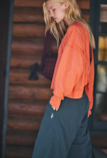 FREE PEOPLE MOVEMENT My Time Layer in Neon Coral