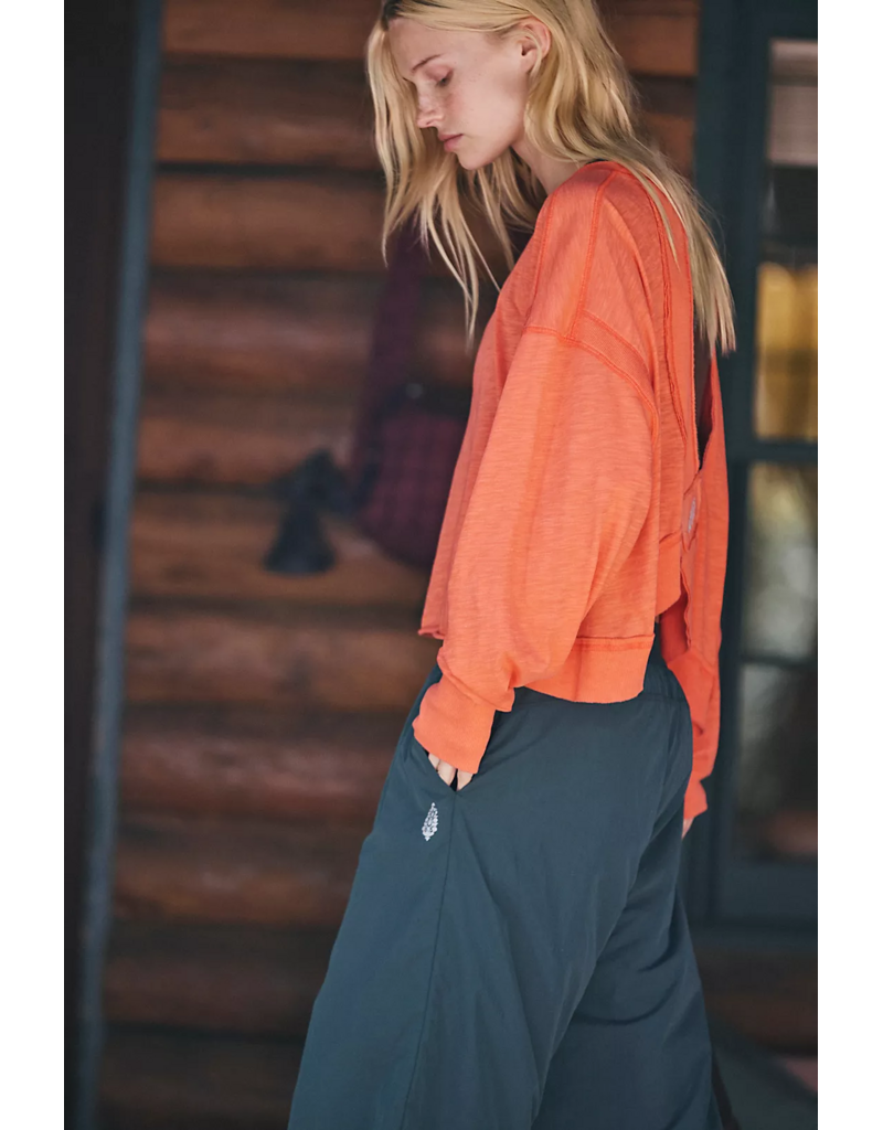 FREE PEOPLE MOVEMENT My Time Layer in Neon Coral