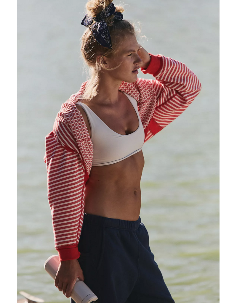 FREE PEOPLE MOVEMENT My Time Textured Layer in Victory Red