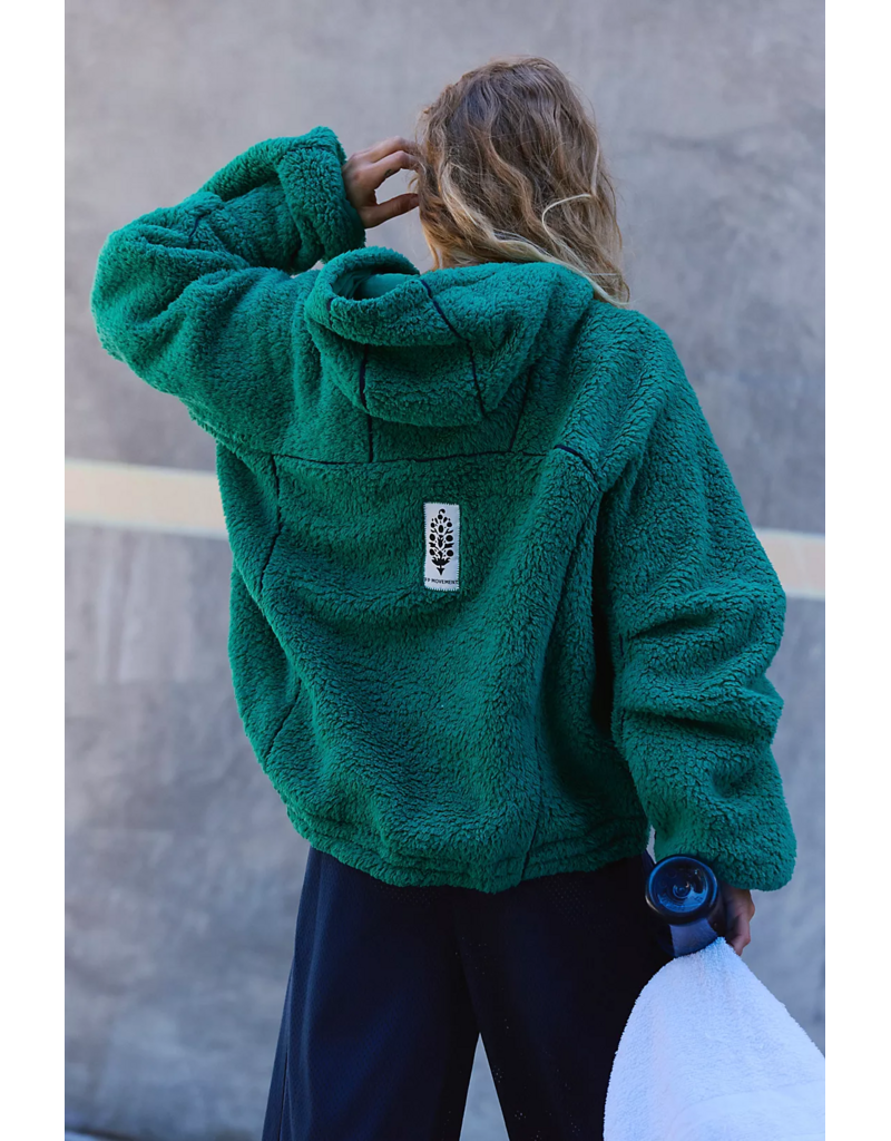 FREE PEOPLE MOVEMENT Free Flow Fleece in Green Glow