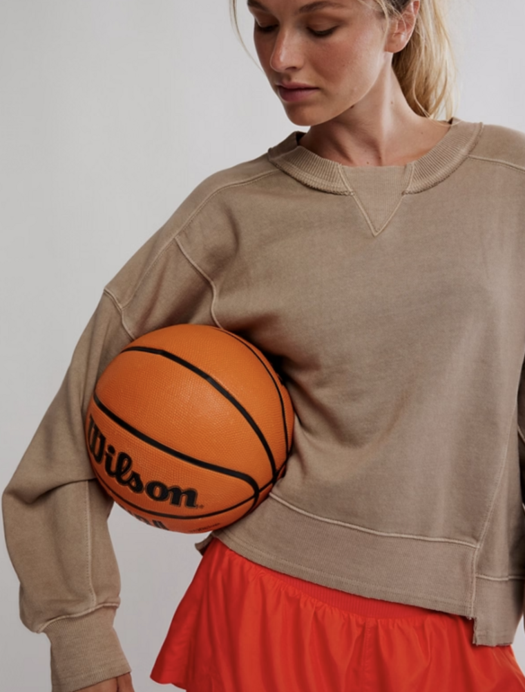 FREE PEOPLE MOVEMENT Intercept Pullover in Sandy