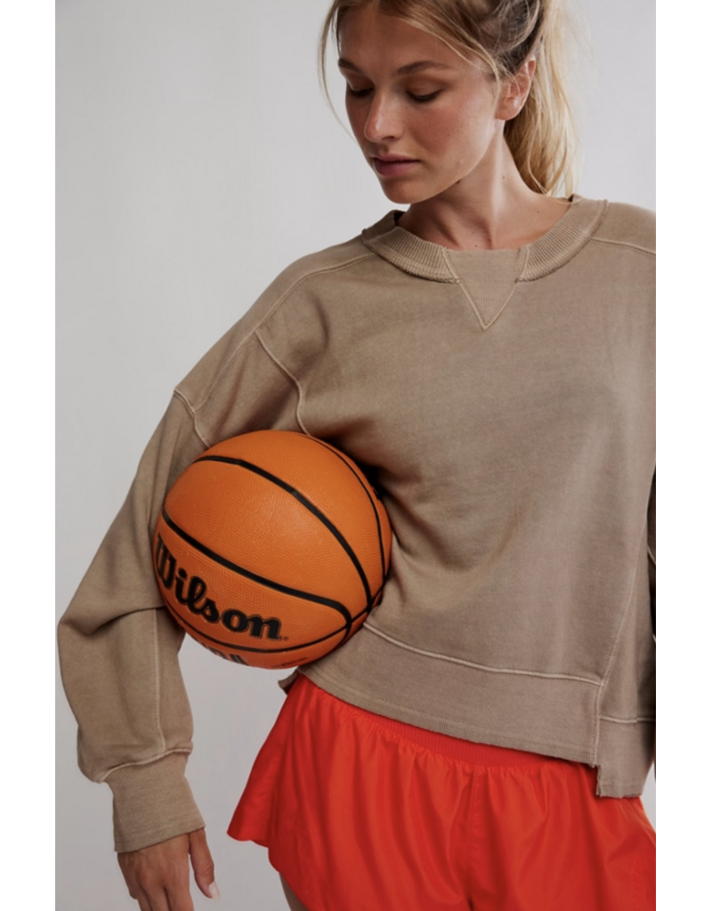 FREE PEOPLE MOVEMENT Intercept Pullover in Sandy