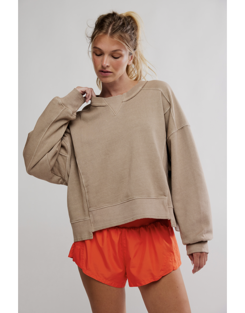 FREE PEOPLE MOVEMENT Intercept Pullover in Sandy