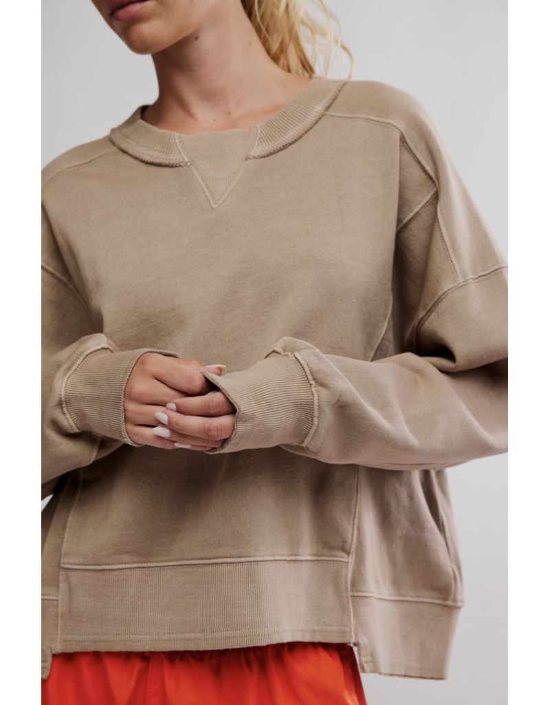 FREE PEOPLE MOVEMENT Intercept Pullover in Sandy