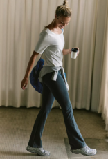 FREE PEOPLE MOVEMENT Go To Smooth Flare Pants in Washed Black