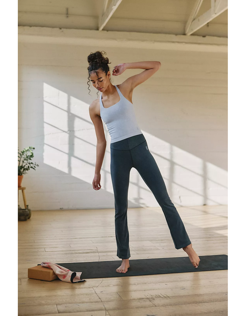 FREE PEOPLE MOVEMENT Go To Smooth Flare Pants in Washed Black