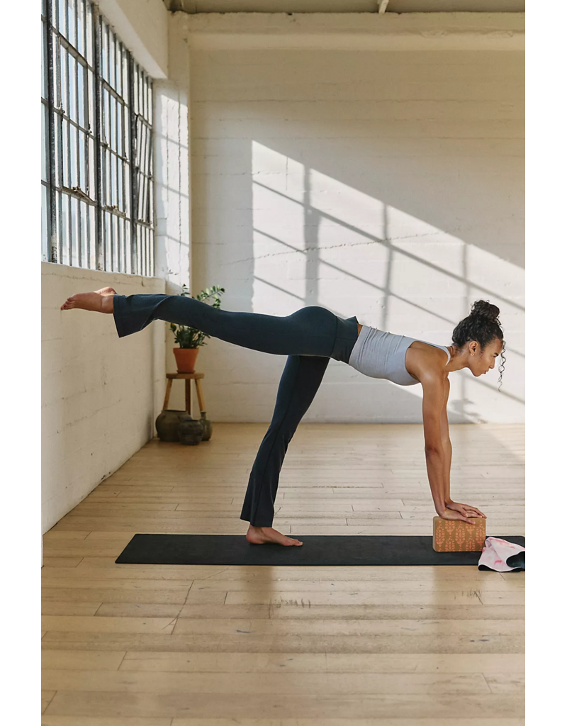 FREE PEOPLE MOVEMENT Go To Smooth Flare Pants in Washed Black