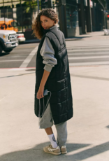 FREE PEOPLE MOVEMENT On The Move Packable Puffer Vest in Black
