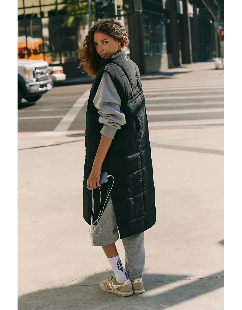 FREE PEOPLE MOVEMENT On The Move Packable Puffer Vest in Black