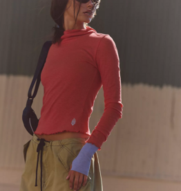FREE PEOPLE MOVEMENT Breathe Easy Long Sleeve in Victory Red