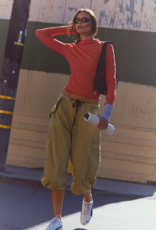 FREE PEOPLE MOVEMENT Breathe Easy Long Sleeve in Victory Red