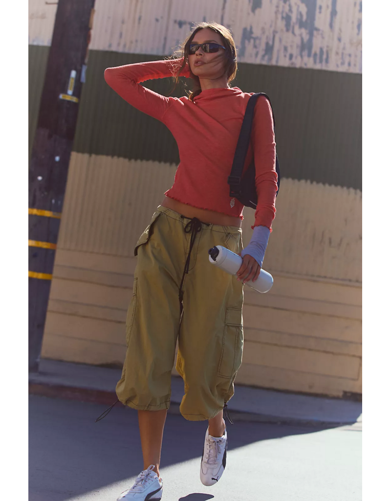 FREE PEOPLE MOVEMENT Breathe Easy Long Sleeve in Victory Red