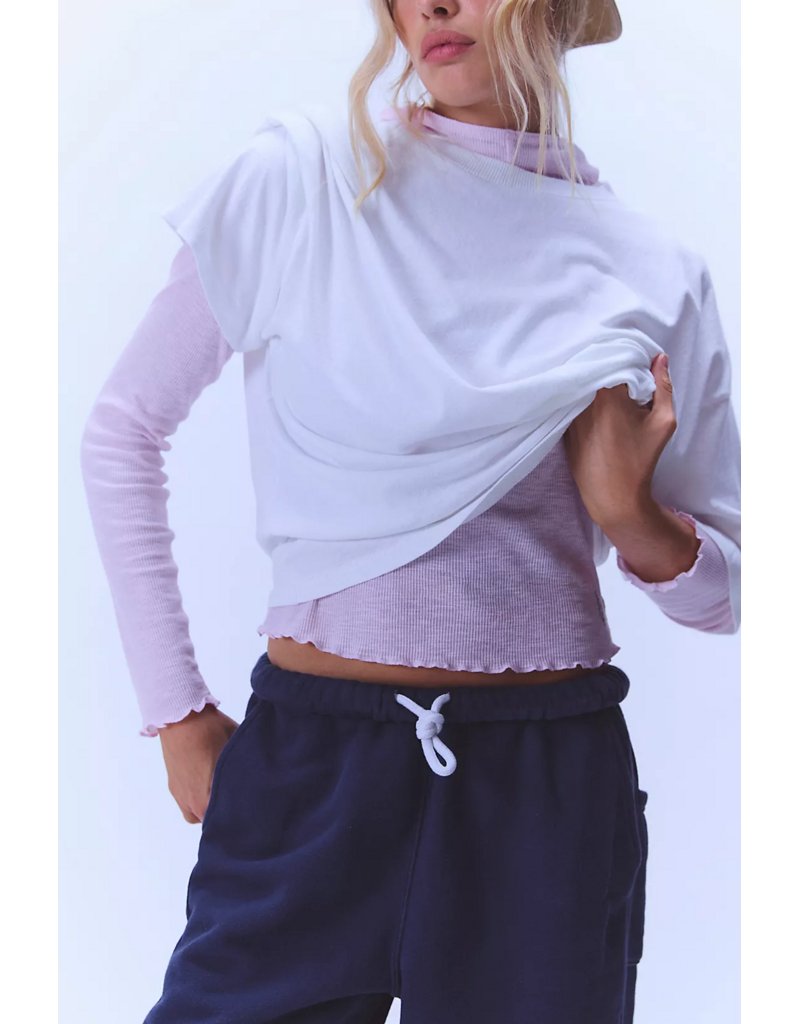 FREE PEOPLE MOVEMENT Breathe Easy Long Sleeve in Powder Pink