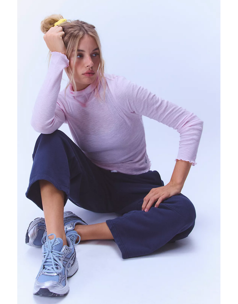 FREE PEOPLE MOVEMENT Breathe Easy Long Sleeve in Powder Pink