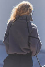 FREE PEOPLE MOVEMENT Mountain High 1/2 Zip Fleece in Gunmetal Combo