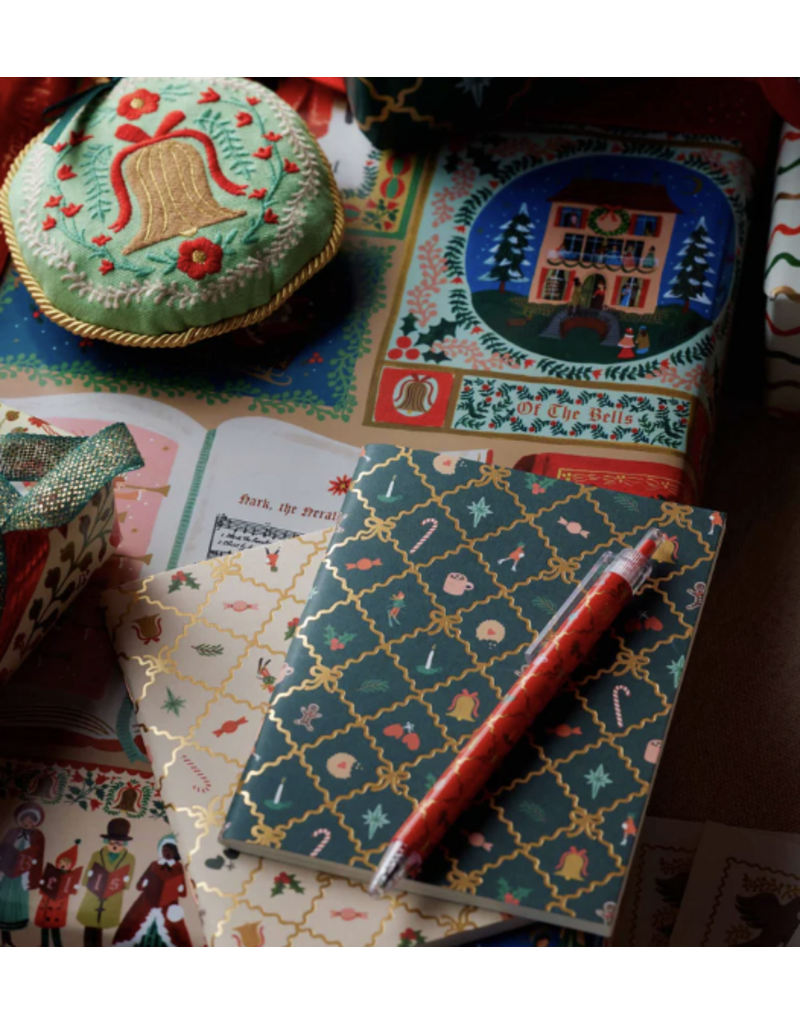 RIFLE PAPER COMPANY Gel Pen (Set of 2) in Holiday Argyle