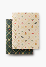 RIFLE PAPER COMPANY Pocket Notebook Set (Set of 2) in Holiday Argyle
