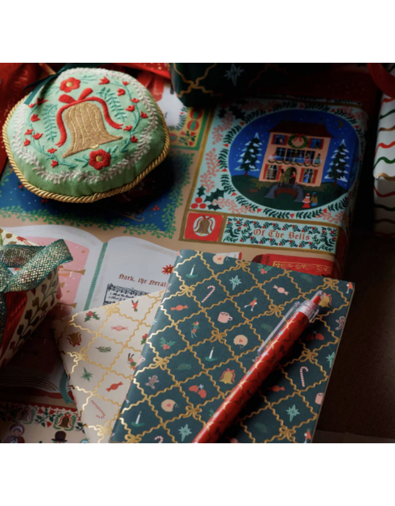 RIFLE PAPER COMPANY Pocket Notebook Set (Set of 2) in Holiday Argyle