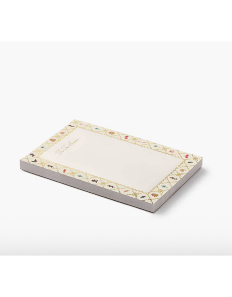 RIFLE PAPER COMPANY Holiday Notepad in Holiday Argyle